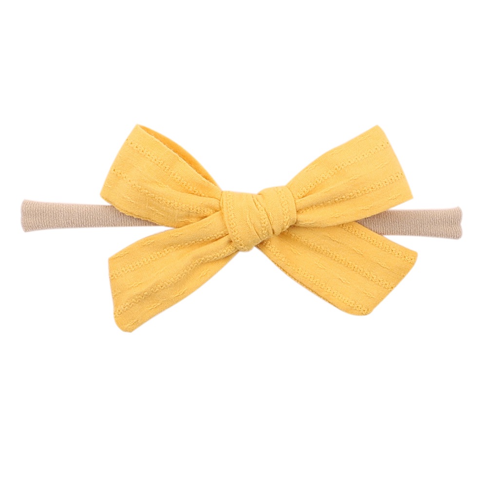 Wholesale Solid Color Bowknot Children's Hairband Nihaojewelry display picture 7
