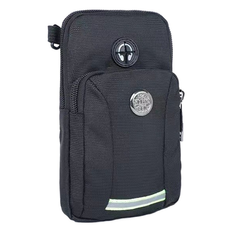 Unisex outdoor mobile phone bag 5-7 inch 6 shoulder waist hanging wear belt arm bag multi-functional travel sports bag