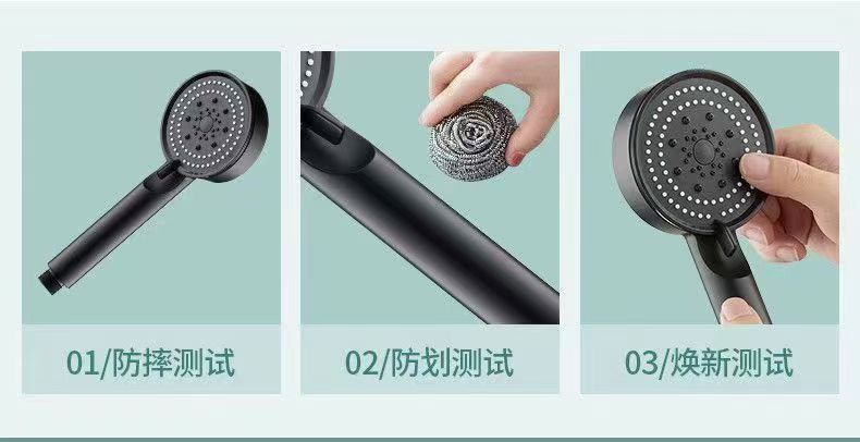 Black Knight showerhead, pressurized showerhead, bathroom bath heater, handheld shower head wholesale undefined