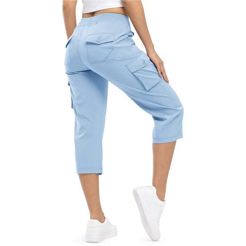 2026 Amazon Women's Lightweight Hiking Pants 6-Pocket Quick-Dry Casual Outdoor Travel Loose Shorts