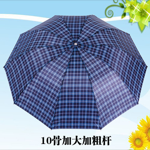 Manufacturer wholesale 30% off 10K inverted pole lattice umbrella creative men's reinforced large sunny umbrella ten bone sun