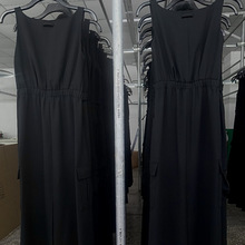 ROW25春夏走秀同款日本进口三醋酸抽腰高品质极简松弛长款连衣裙