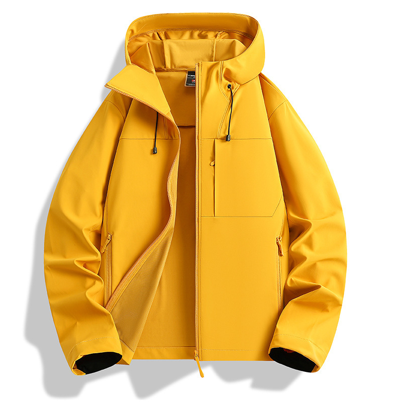 Softshell Jacket for Men, Windproof, Water-Resistant, Durable, Breathable, High Elasticity, Winter Warm Jacket, Outerwear for Women