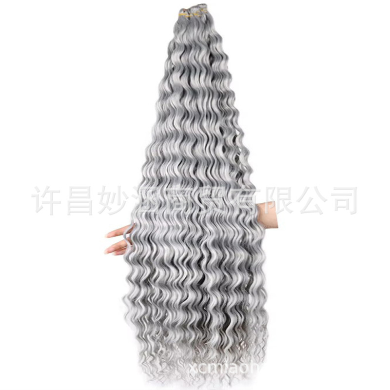 ディープウェーブバルクヘアかぎ針編みヘア送料無料 28 インチ 30 インチ|undefined