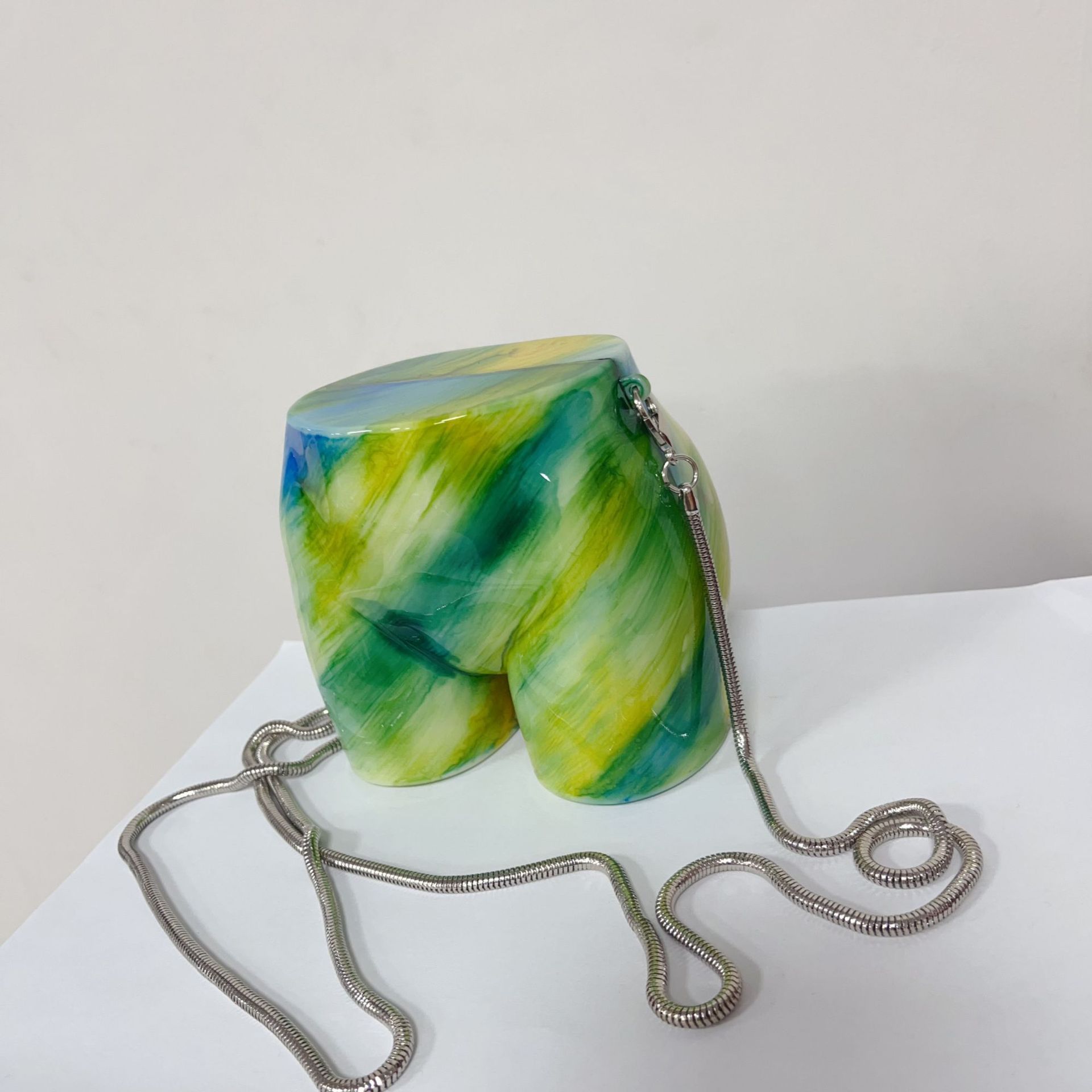 Nuevo acrílico transfronterizo bolso de cena de mujer nicho personalidad mochila de hombro, bolso de cadera de moda bolso de noche