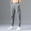 318 Gray Nine-Point Pants [Ice Silk Pants]
