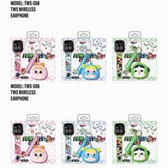 TWS08 新しい Bluetooth ヘッドセットかわいい空飛ぶパトカーペンダントウォッチヘッドセットセット華強北インイヤータイプ
