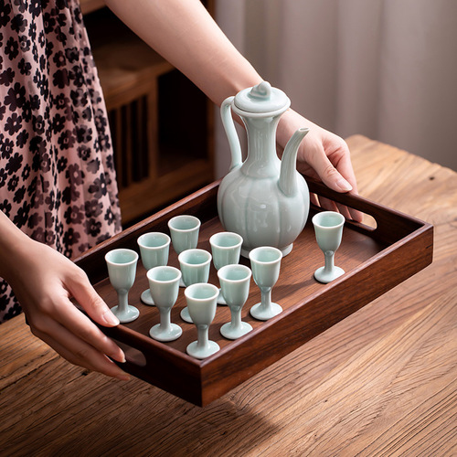 Song Dynasty Tea-Competing Training: Practice Teapots, Song-Style Handles, Ceramic Tools for Dotting Tea, Handheld Kettles, Soup Bottles, and Tea/Wine Pots