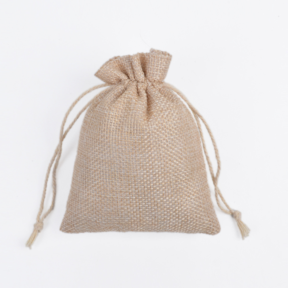 Amazon suministros cuerda de algodón bolsa de lino de color beige caramelo con cordón de lino jabón hecho a mano regalo de la joyería bolsa de lino image 8