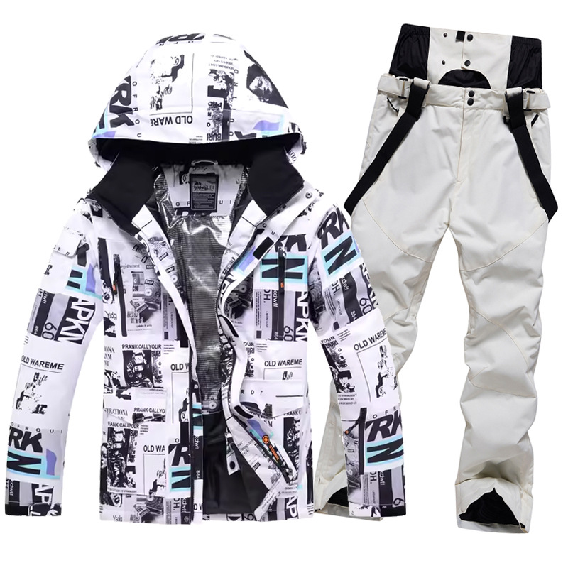 ski suits for men, windproof, waterproof, warm and breathable, one piece delivery, single and double board skiing clothes and pants_voghion.com