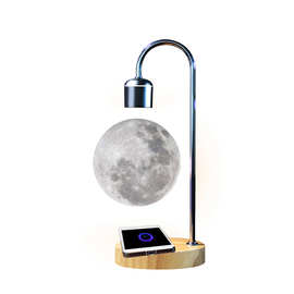 悬浮月球灯3D打印一体无缝创意磁悬浮月亮台灯家居摆件LED小夜灯