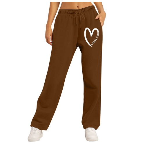 Cross into e-commerce Western and Eastern men and women same style single color casual loose lined long pants underwear
