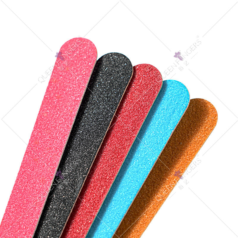 Herramientas de manicuras de dedo para pulir dos lados polidos multicolores archivo de madera laminado mini archivo de uñas esmaltado