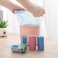 Desktop mini trash bag household point-cut car trash bag thick colored disposable plastic bag