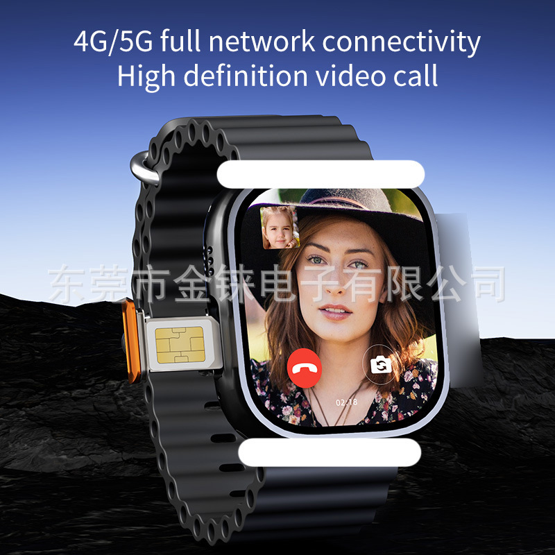 Smart Watch Dw100Pro Can Insert Card 4G5G Full Network Fingerprint Unlocking Cellular Version Amoled Screen Huaqiangbei