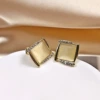 EJ0155 Block Cat's Eye Stone Covery