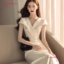 2969��ʽ���|���¸߶˾���Ů�񷶶�ׯ�����ʽ���ϰ�ɫ�����B��ȹ