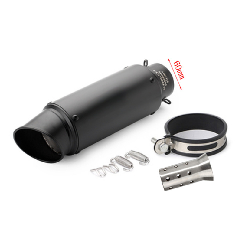 Honda – Motorcycle Exhaust Pipe Exhaust pipe - 26-89-oblique-black-61mm-laser-sc