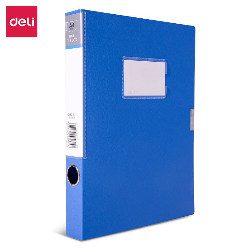5602 caja de archivos de fijación de placa de PP gruesa A4 caja de archivo de material de plástico caja de almacenamiento de archivos de oficina de personal
