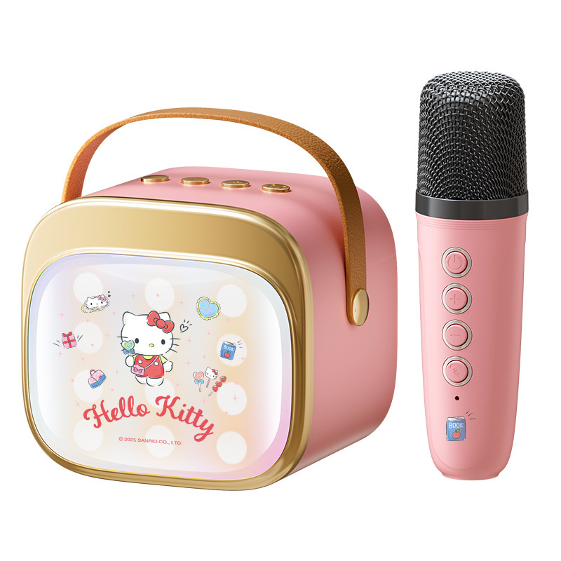 サンリオP12ブルートゥースオーディオ一体マイクかわいいハローキティ携帯電話ブルートゥース歌う子供全国民k歌|undefined