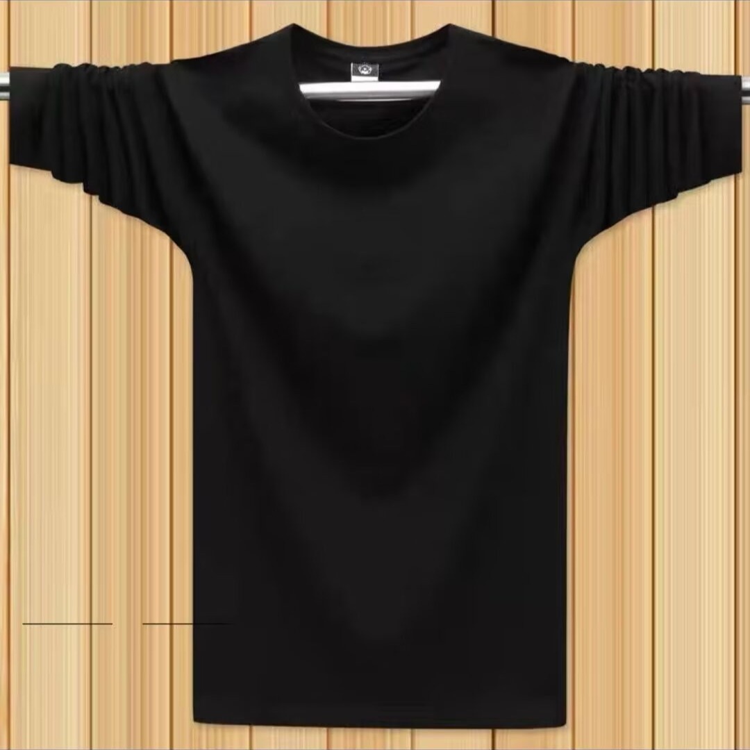 블랙--긴팔 티셔츠 [얇음]