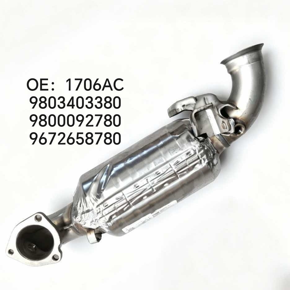 1706AC three-way catalytic exhaust pipe is suitable for Peugeot 308 408 3008 Citroen C4 C5 1.6T