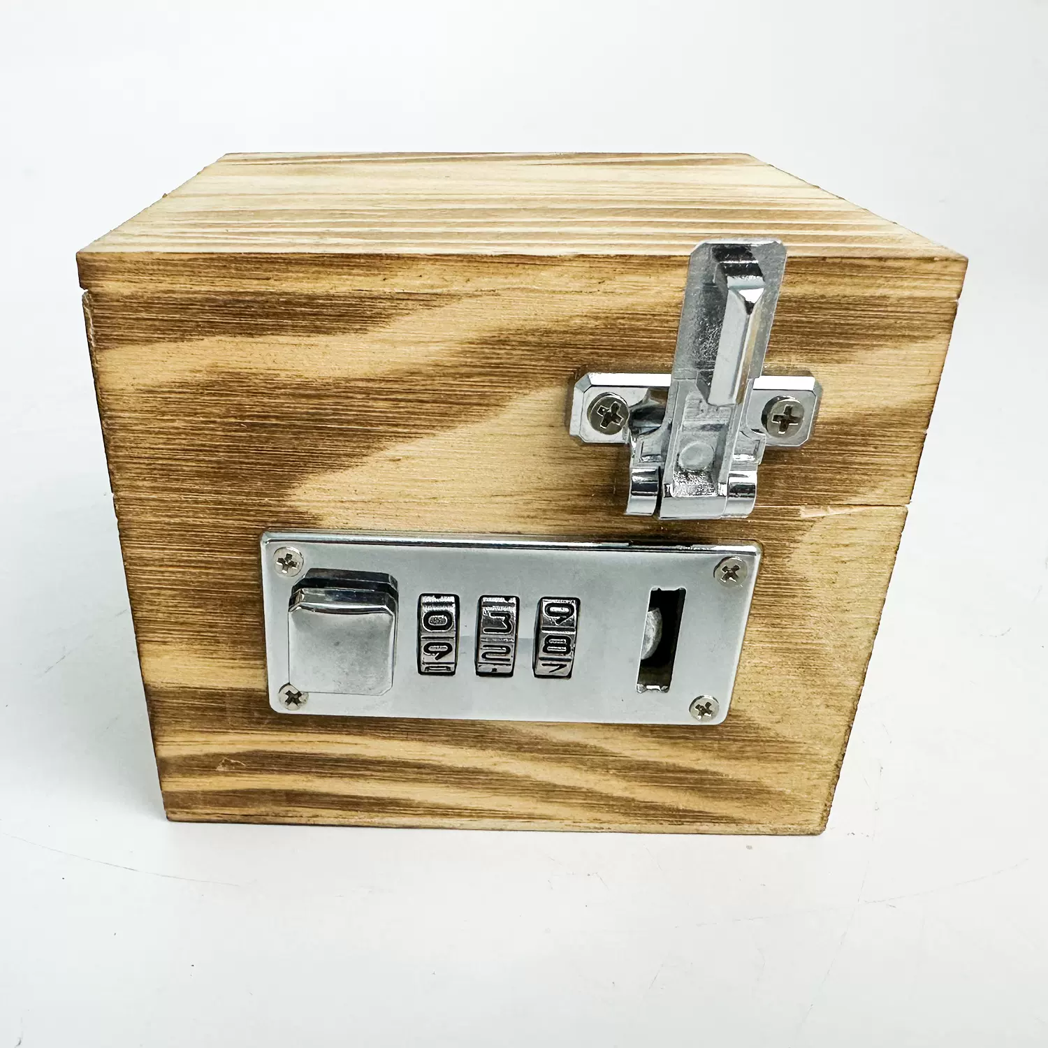 实木带锁木盒定制盲盒密码锁木盒子翻盖木盒定制家用桌面收纳木盒