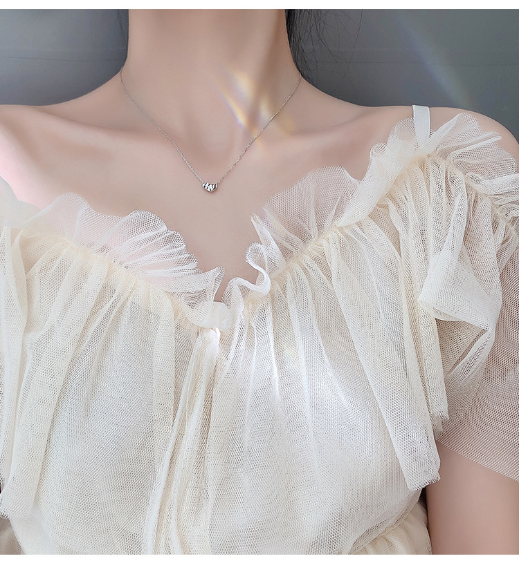 Collana con pendente cuore raggiante donna design elegante_voghion.com