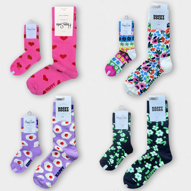 HappySocks Sweden tide brand children's socks cartoon tube tide hi leather men and women wear cute wholesale parent-child HappySocks Sweden tide brand children's socks cartoon tube tide hi leather men and women wear cute wholesale parent-child