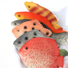 跨境热卖仿真鱼PU模型 宠物猫玩具鱼 海洋馆礼品造景道具厂家批发
