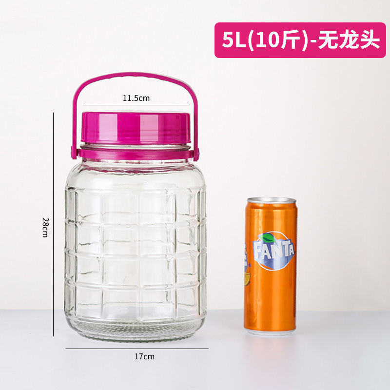 泡酒玻璃瓶专用酒瓶空瓶子泡菜坛子家用腌菜酿酒坛子密封罐大容量|undefined