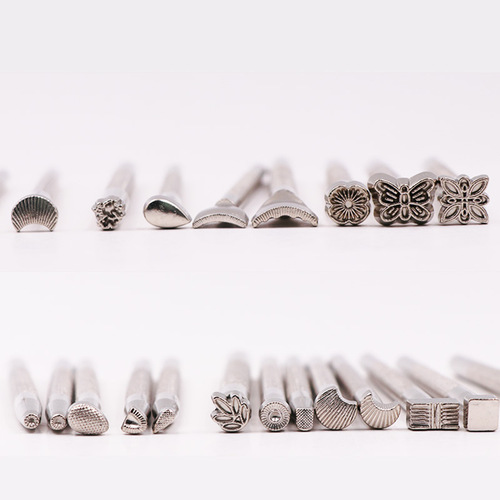 Leather carving printing leather art alloy printing tool set DIY creative hand tools 20 pieces