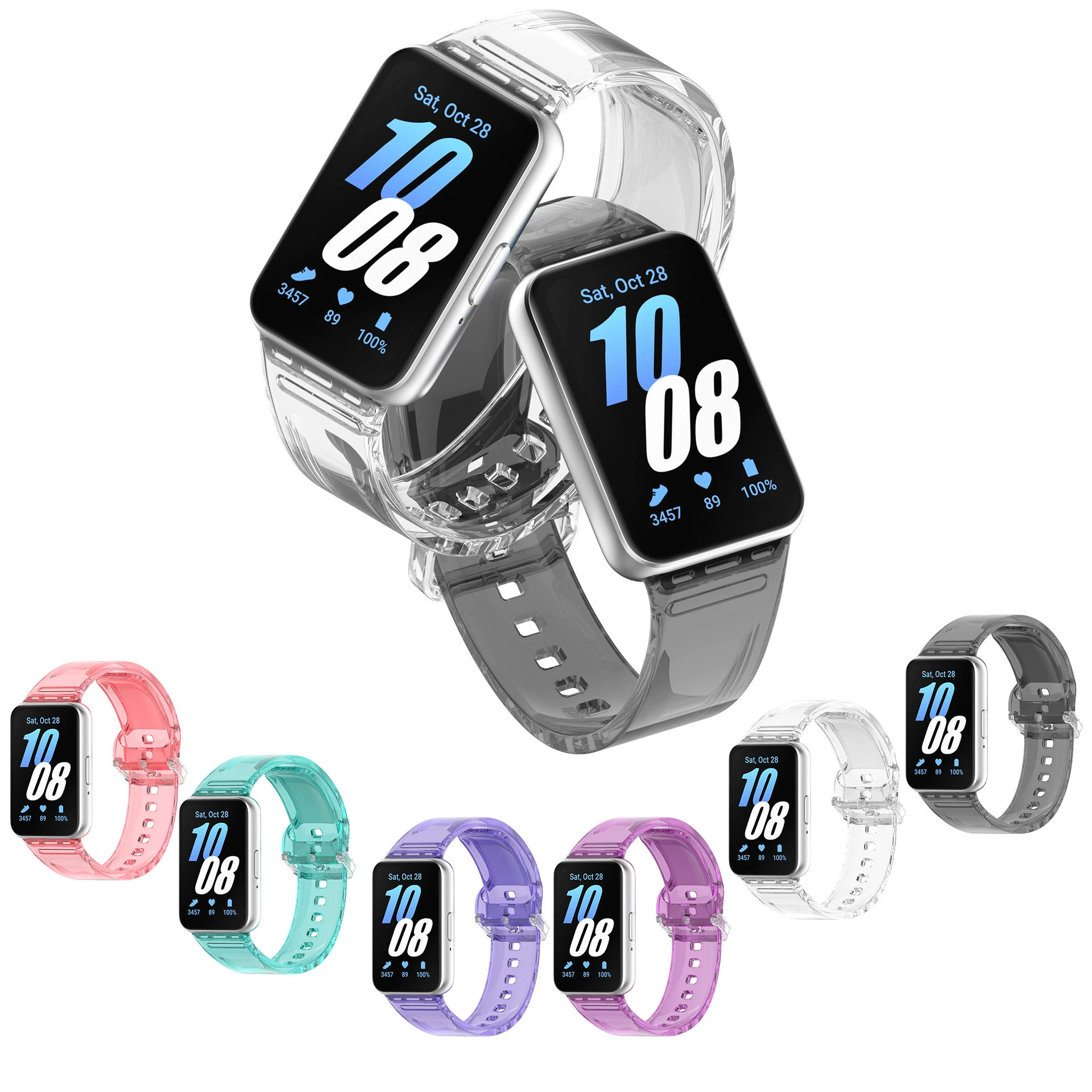 Samsung, compatible multicoloured bracelet, watch strap, R390 model