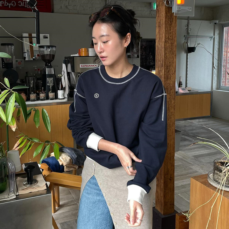 【Limited Time Offer 50% off】No Returns or Exchanges for Non-Quality Issues. In-Stock Round-Neck Loose-Fit Slimming Sweatshirt for Women 【Limited Time Offer 50% off】No Returns or Exchanges for Non-Quality Issues. In-Stock Round-Neck Loose-Fit Slimming Sweatshirt for Women