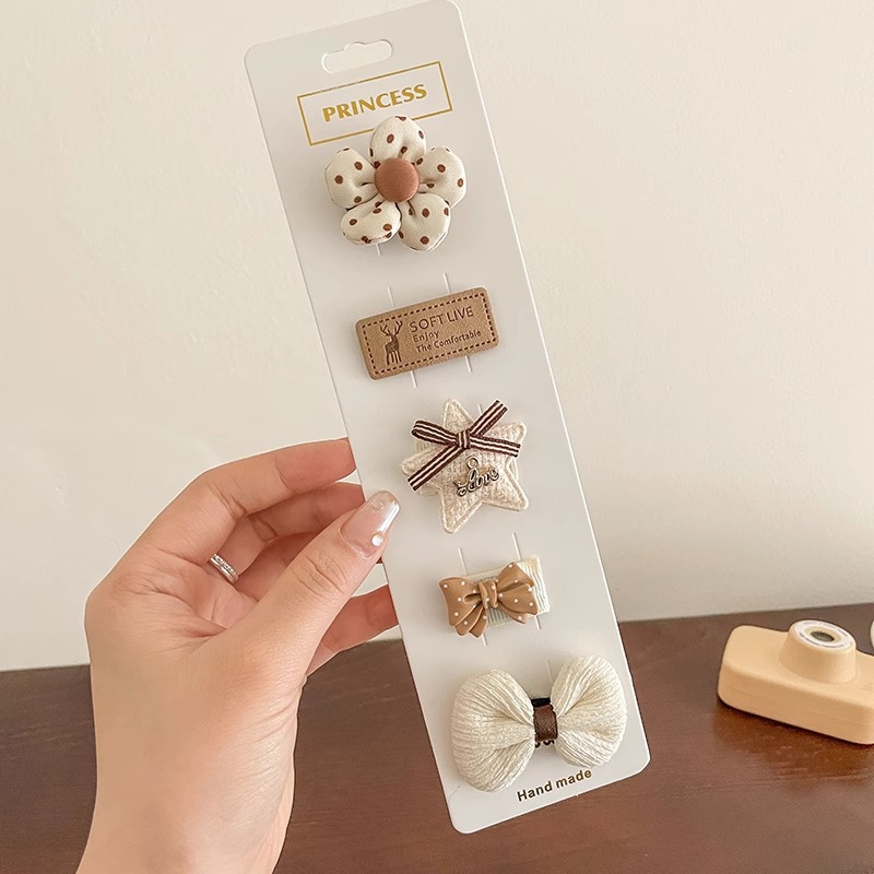 Horquilla de seguridad infantil para niños lindo súper lindo no duele el pelo del bebé clip de sudor niña bebé horquilla de tela completa