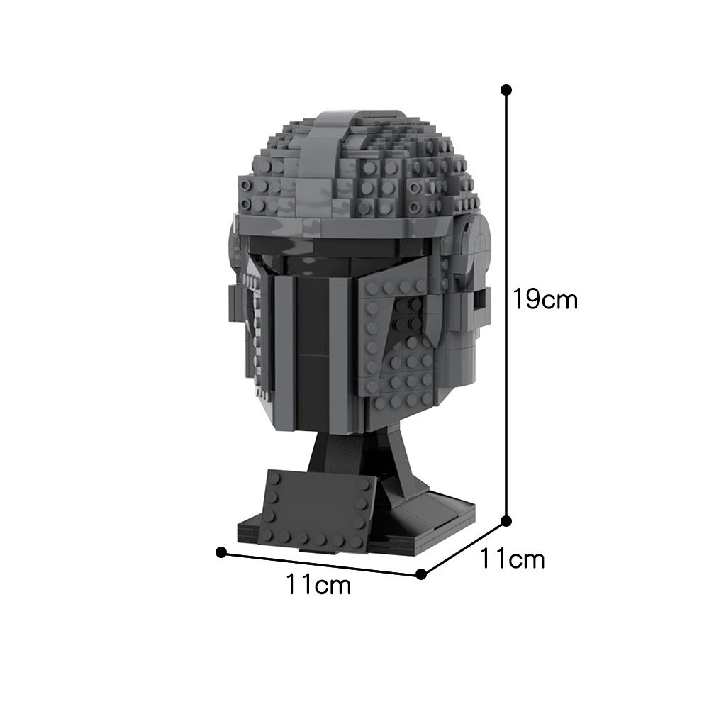  ZITIANYOUBUILD Building Bricks MOC: C5265 Helmet Statue Kit Collection 608