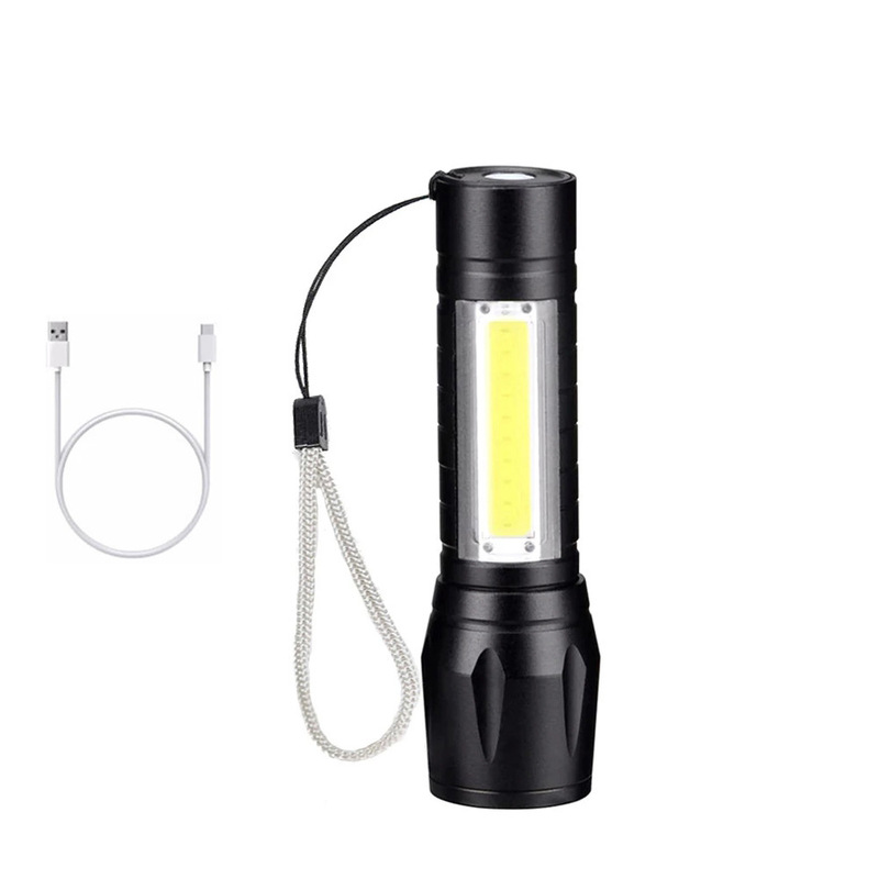 クロスボーダーled強光懐中電灯充電可能多目的遠射携帯超亮家庭用ミニ携帯サイドライト|undefined