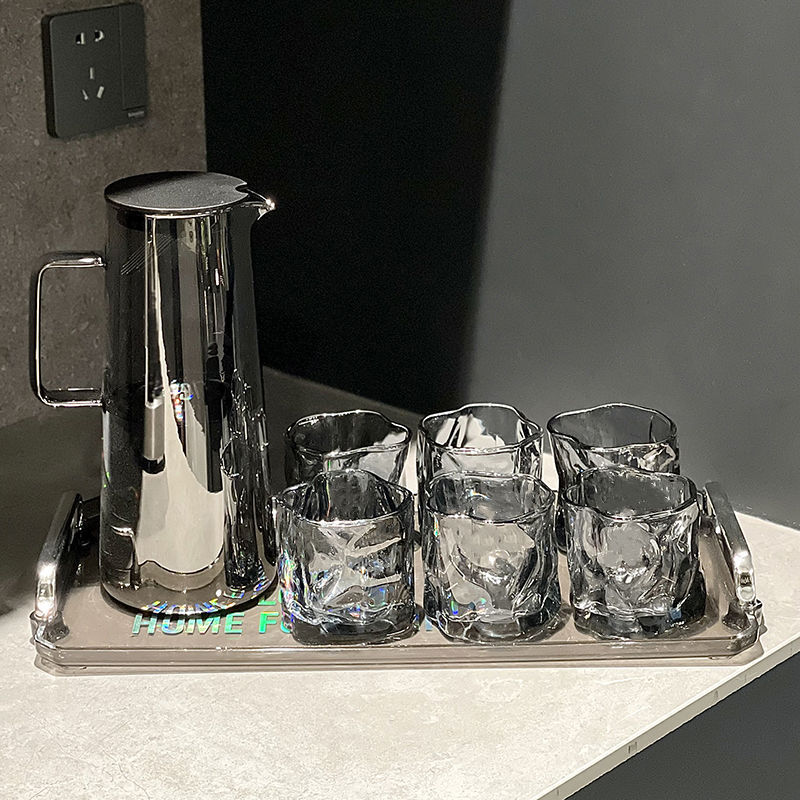 冷水壶玻璃水壶家用耐高温大容量凉水壶水杯套装耐热冷泡茶壶扎壶|undefined
