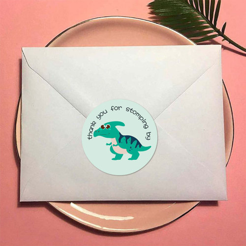 Cartoon dinosaur children's creative sealing stickers ins decorative sealing stickers card wall stickers inspirational roll stickers 500 pieces