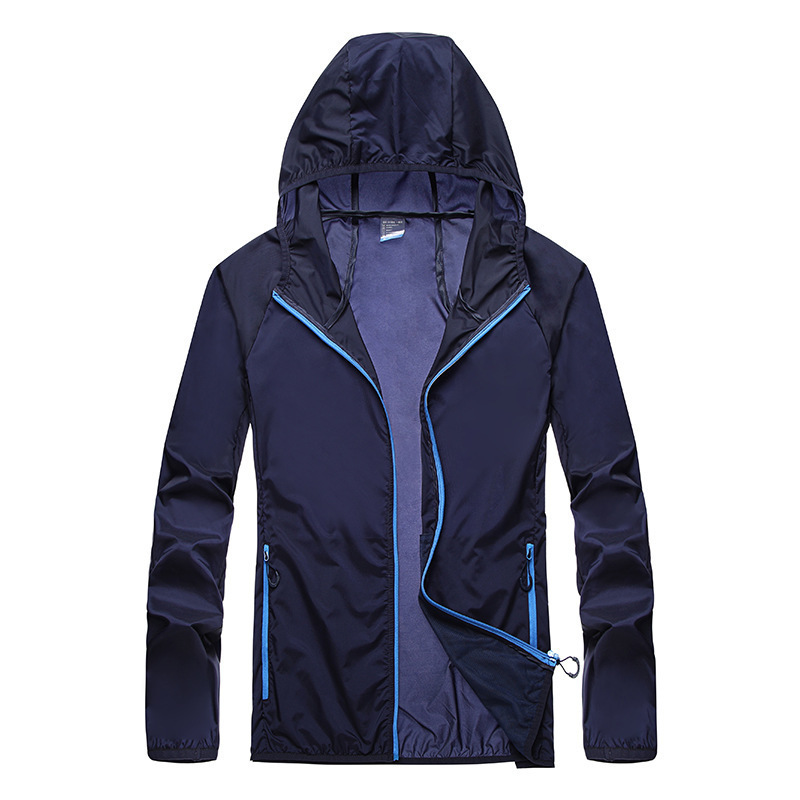 Chaqueta Cortavientos de Protección Solar de Nylon con Protección UV para Pesca y Aire Libre