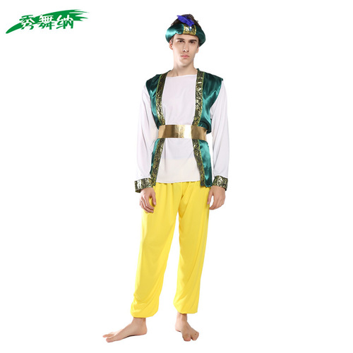 Halloween cosplay costume party Indian Arabic adult male role-playing prince performance outfit