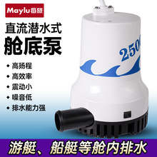 船用水泵舱底泵12V24v直流潜水泵渔船排水泵大流量海水泵抽水机