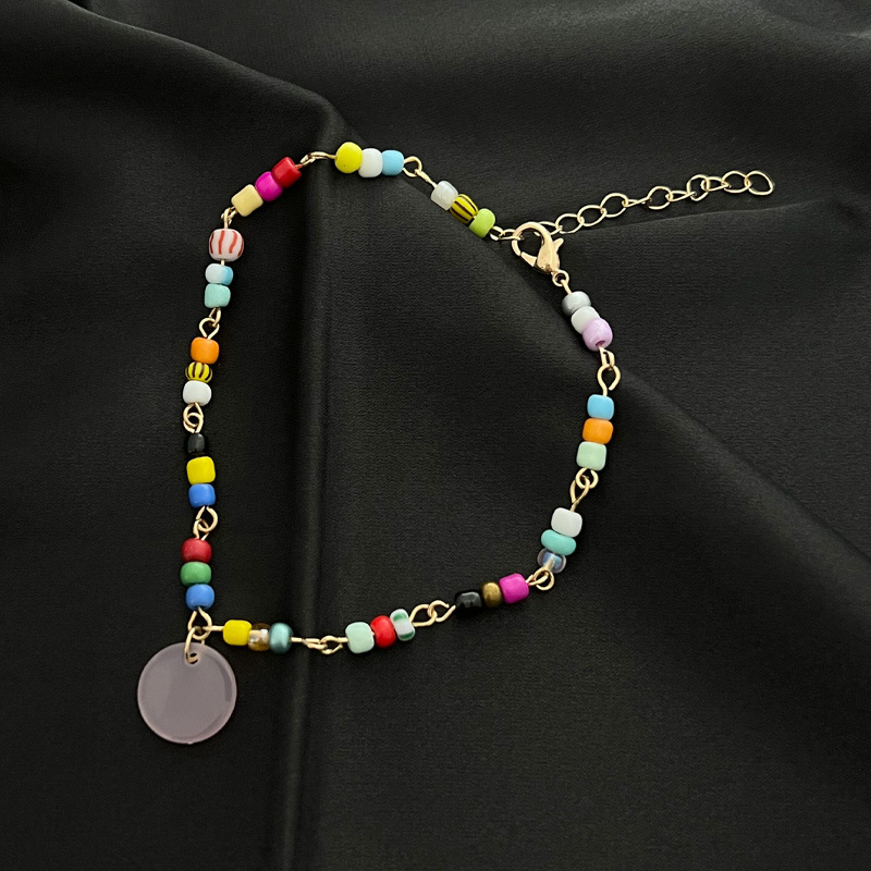 Fashion Devilu0027S Eye Beaded Alloy Copper Plating Womenu0027S Anklet 1 Piece