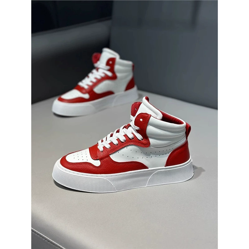 Модные мужские кроссовки 2024 года, весна-лето, новые высокие классические кеды, универсальные белые спортивные повседневные мужские кроссовки размера XS
