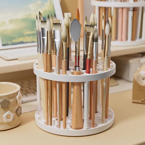 Multi-functional Instagram art student pen holder, multi-hole storage brush stand, student painting tools, desktop brush storage