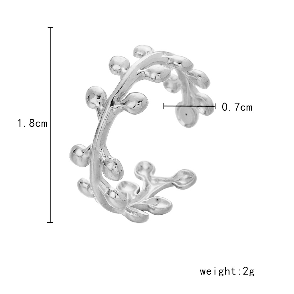 6g Weight Open Ring Classification Adjustable Ring Size 1 Piece Quantity Daily Occasion Stainless Steel Material Star, Heart Shape Pattern Women'S Gender Plating Design Simple Style Style Simple Style Star Heart Shape Stainless Steel Plating Open Ring 1 Piece 31