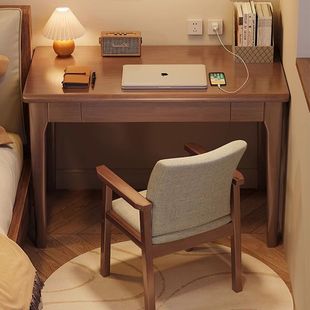 All Solid Wood Desk Home Bedroom Simple Office Desk Computer Desk Small Apartment Home Student Study Desk Writing S^