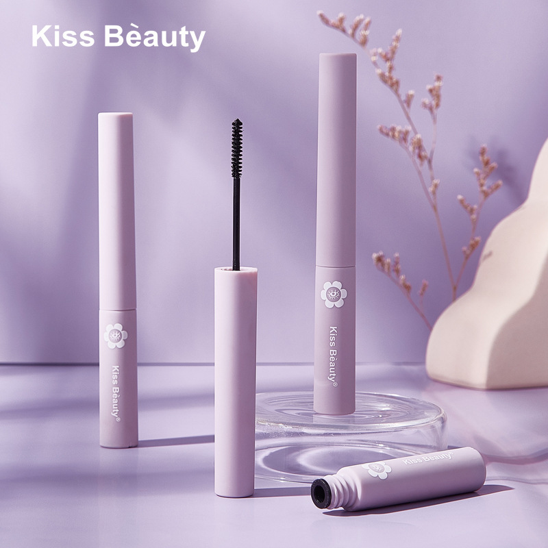 KissBeauty long curling fine head mascara waterproof sweat-proof small brush head eyelashes do not block and not easy to smudges