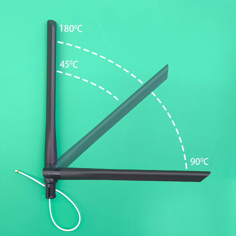 wifi天线 5dbi刀锋  黑色2.4/5.8g 无线路由器天线 1.13出线式 IP
