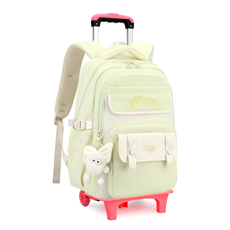 Pescado natural coreano bolso de tracción para estudiantes de secundaria, moda de gran capacidad para estudiantes de primaria de grado 3 - 6 bolso de tracción ligero